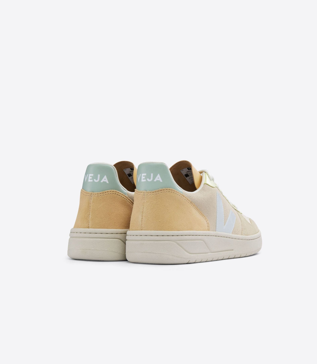 Zapatilla Veja V-10 Suede Sable Menthol Multico