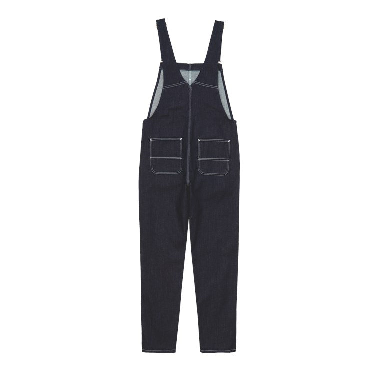 W' Bib Overall Blue Rinsed