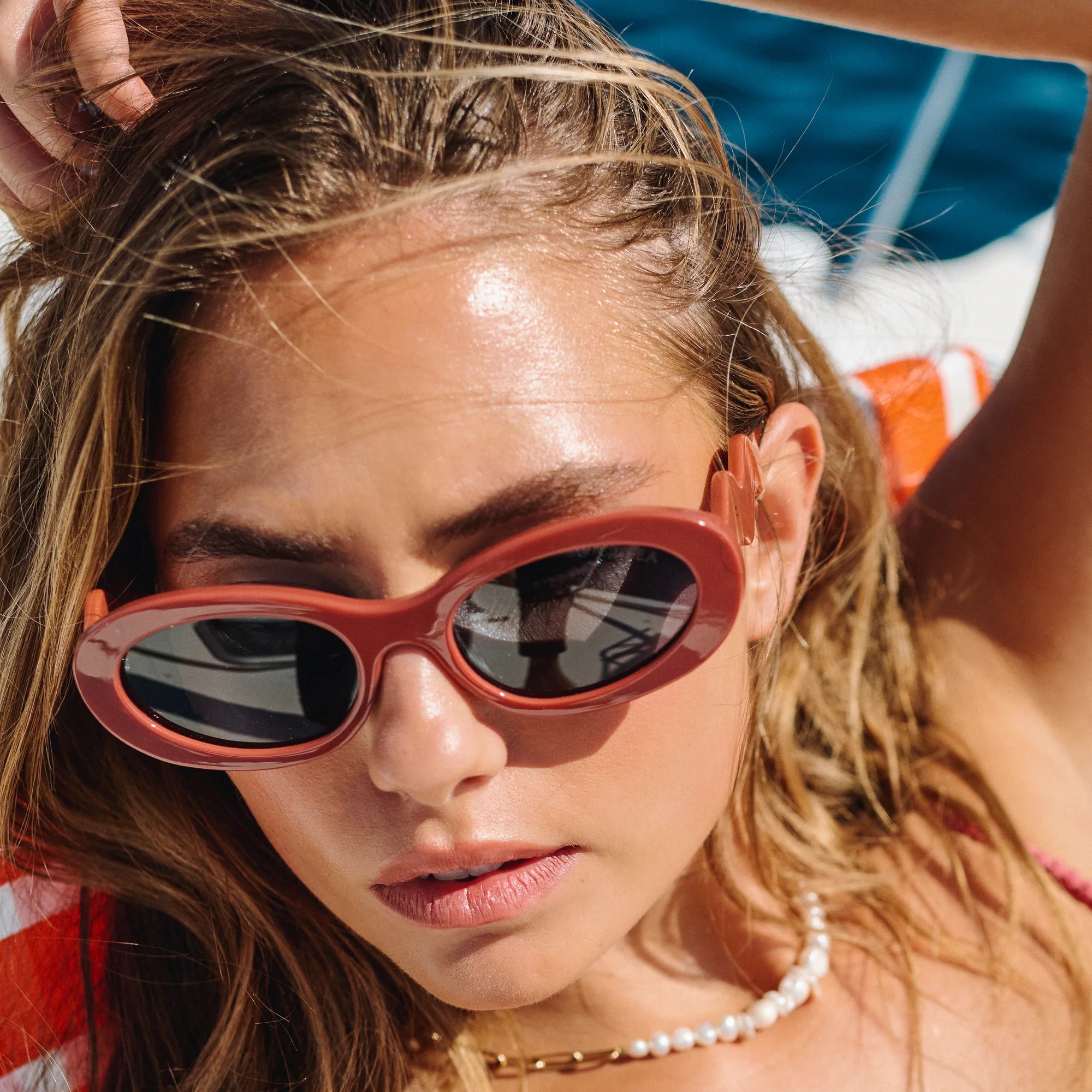 MAYA TERRACOTTA / NAVY POLARIZED LENS