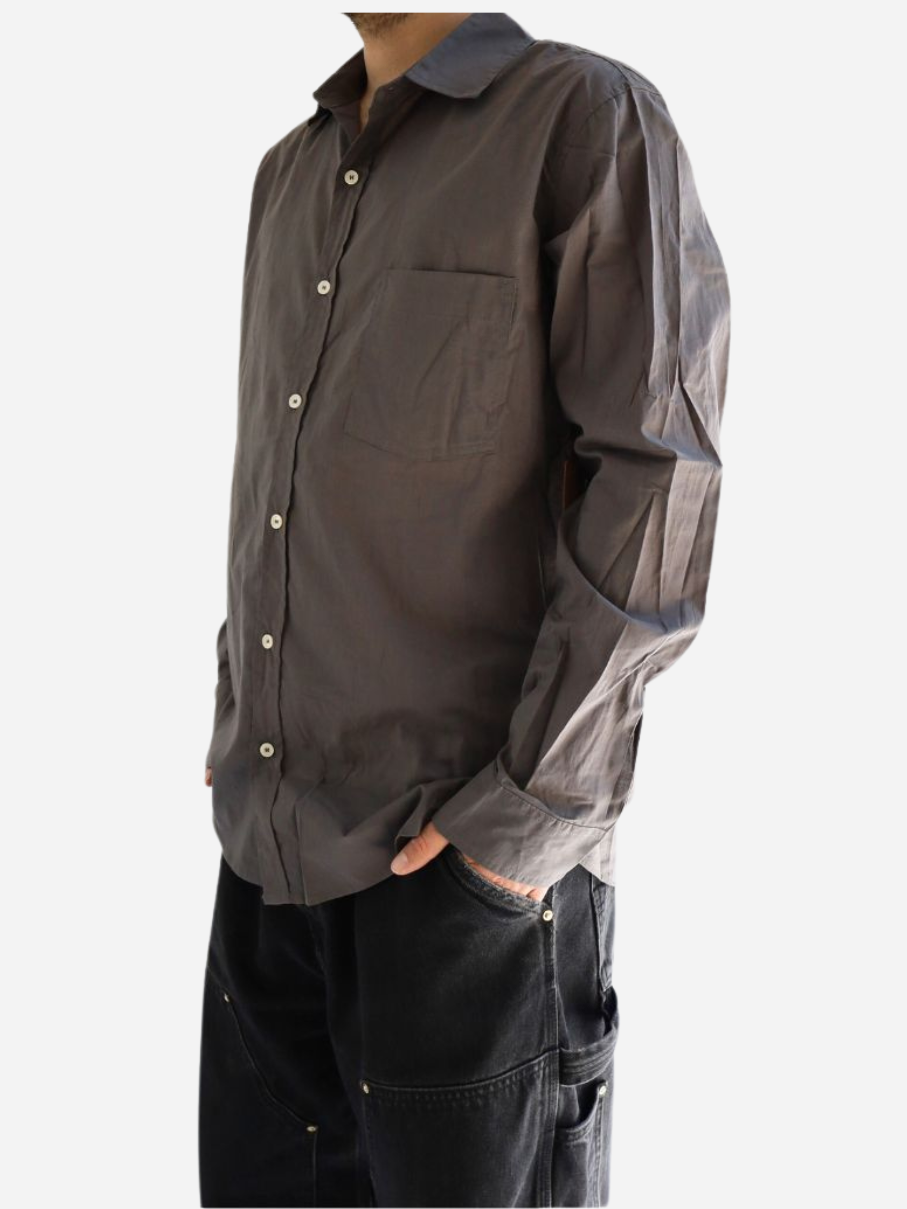 Camisa Cotton Liviana - Charcoal