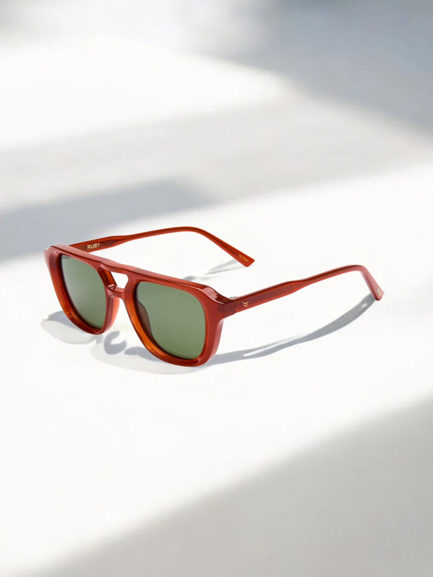 Ruby - Ginger / Green Polarized Lens