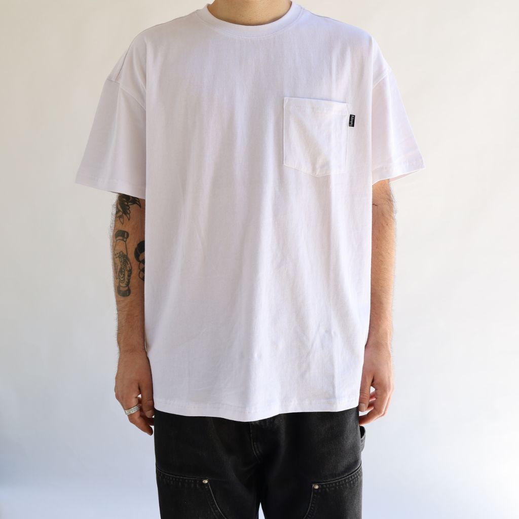 MEN TSHIRT POCKET WHITE