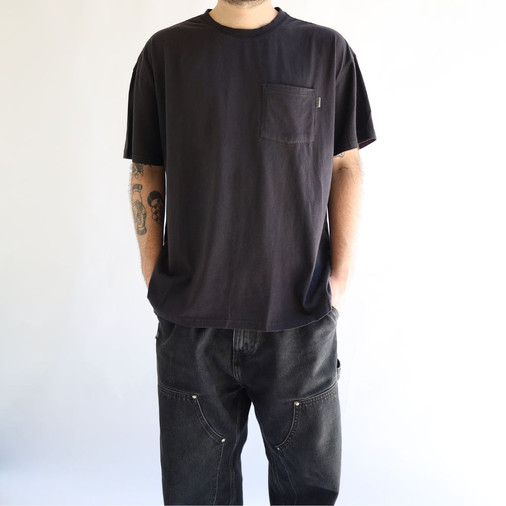 MEN TSHIRT POCKET BLACK