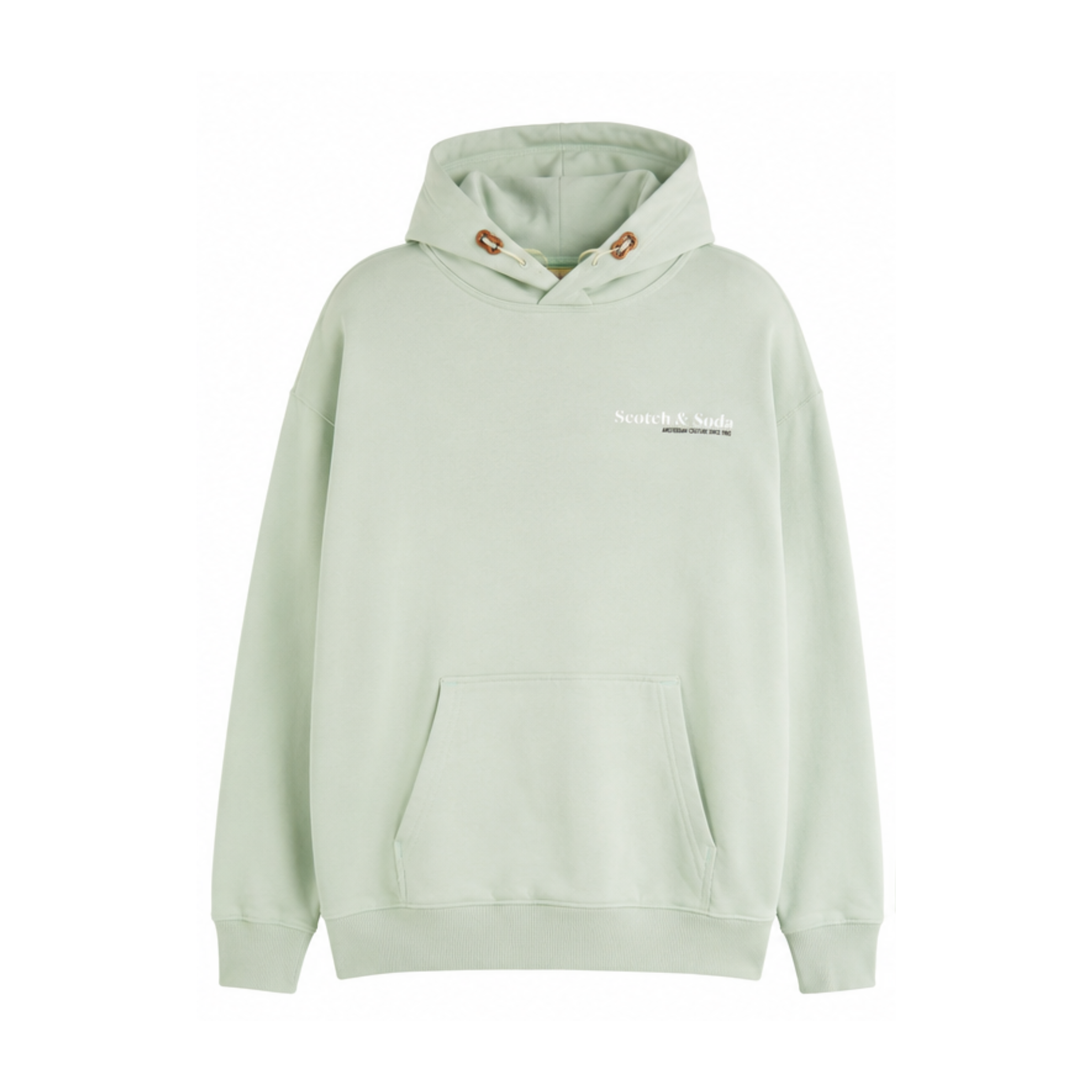 Polerón Hoodie Scotch and Soda Logo - Verde Menta