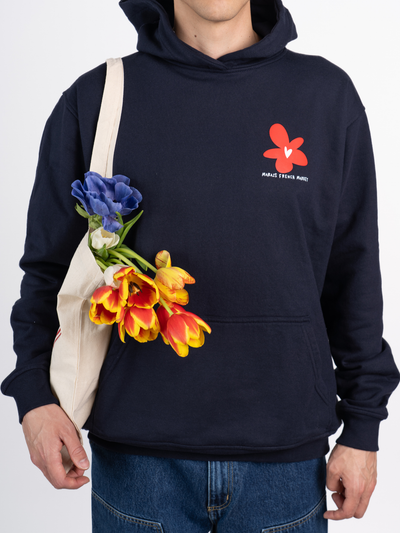 Marais Flower Hoodie - Blue