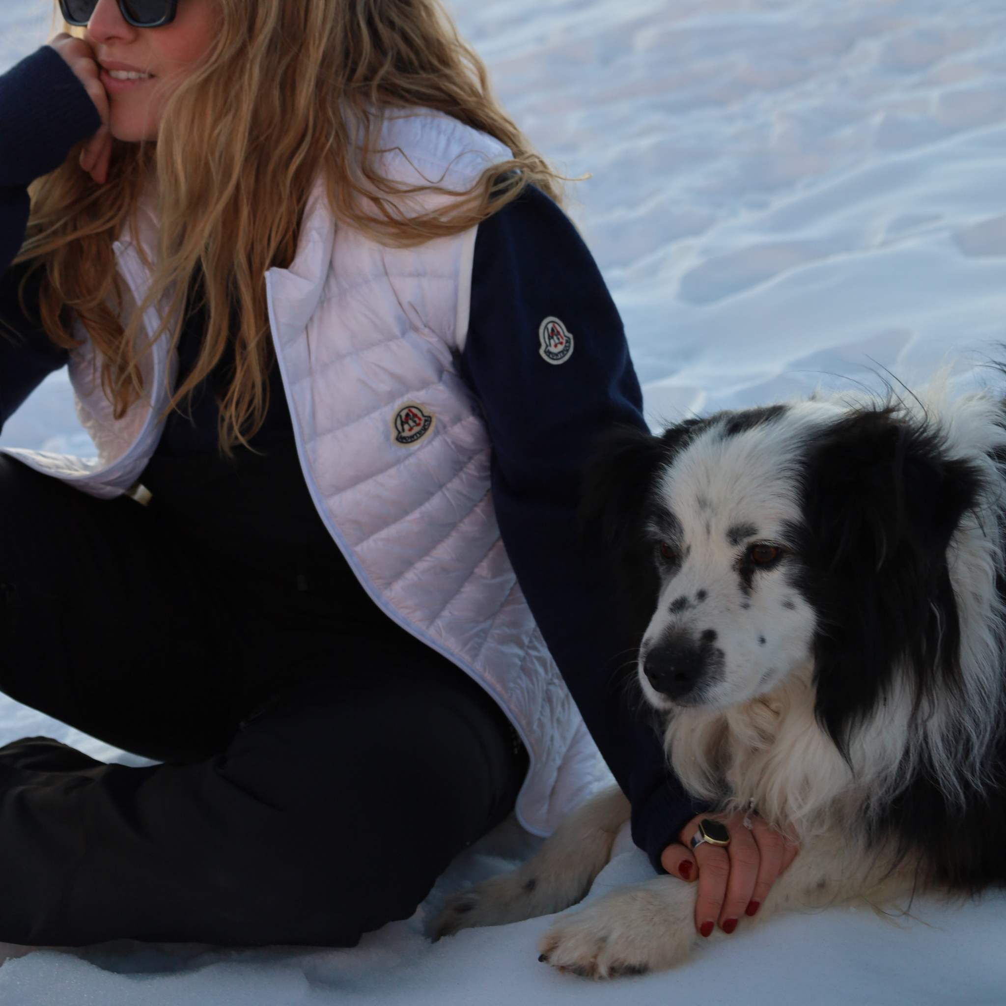 Women Vest Parka (No Hood) With Bag - White