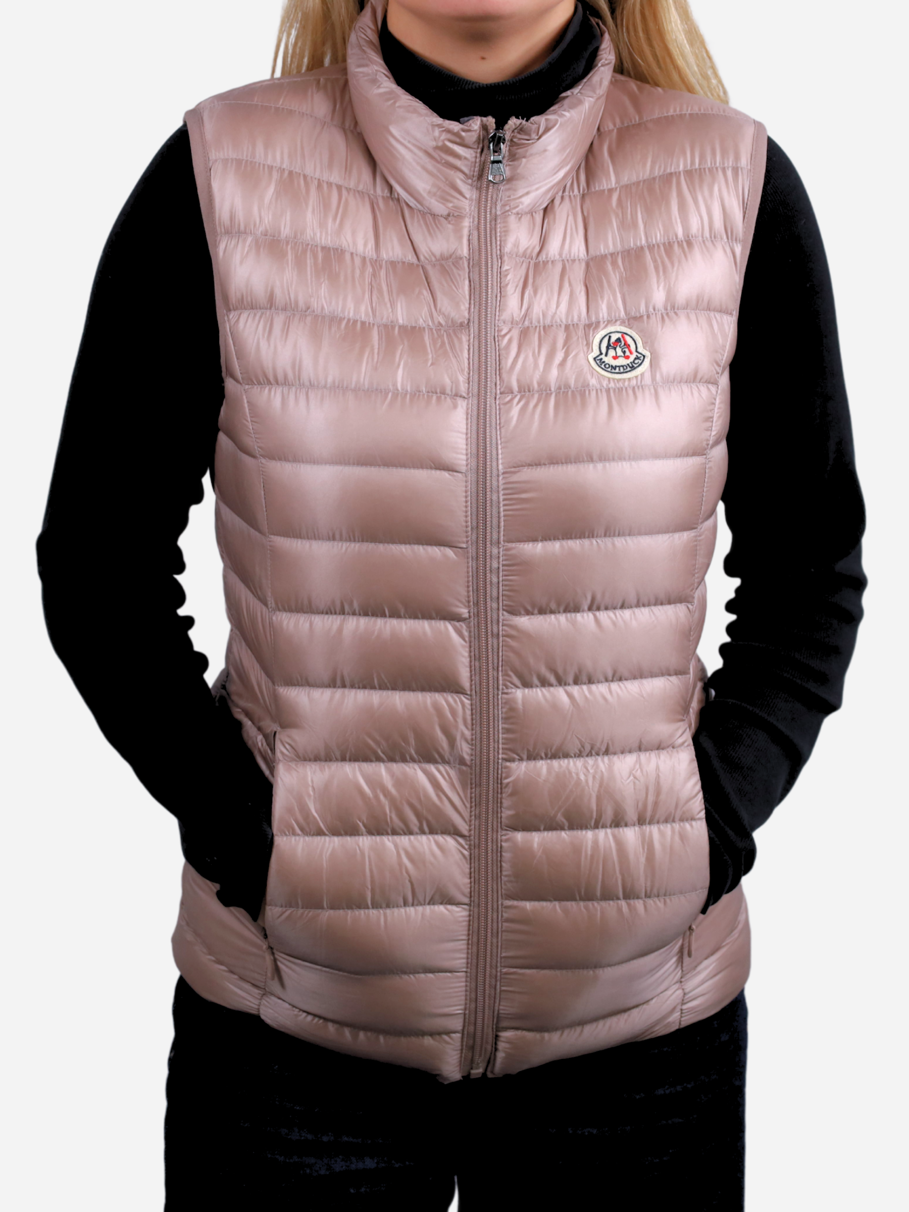 Women Vest Parka (No Hood) With Bag - Shadow
