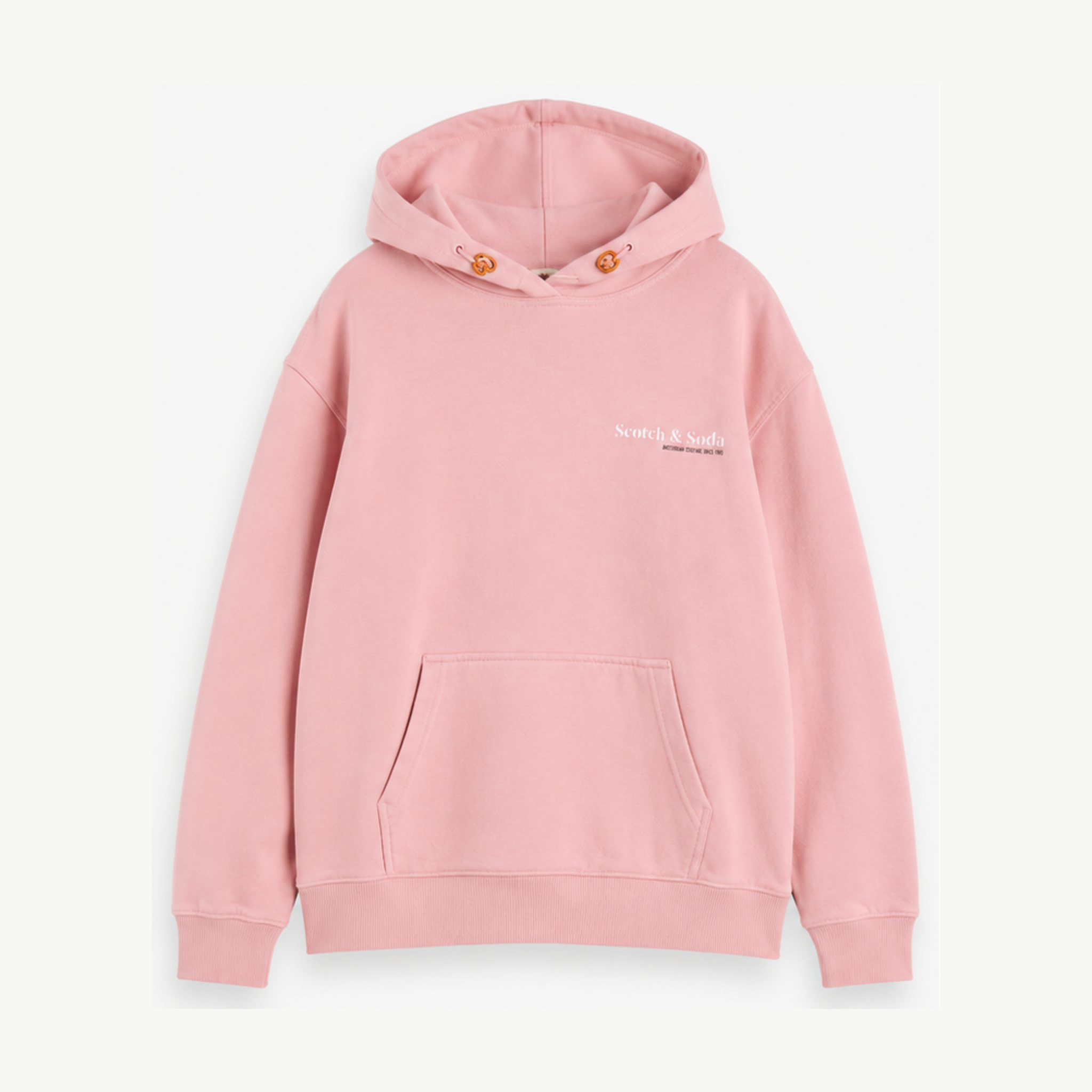 Polerón Hoodie Scotch and Soda Logo - Rosado