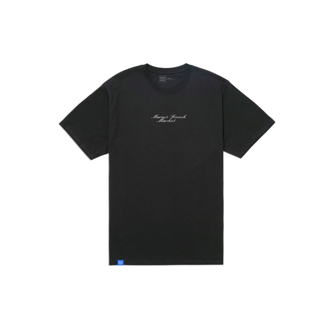 Marais French Market Sign T-Shirt Black