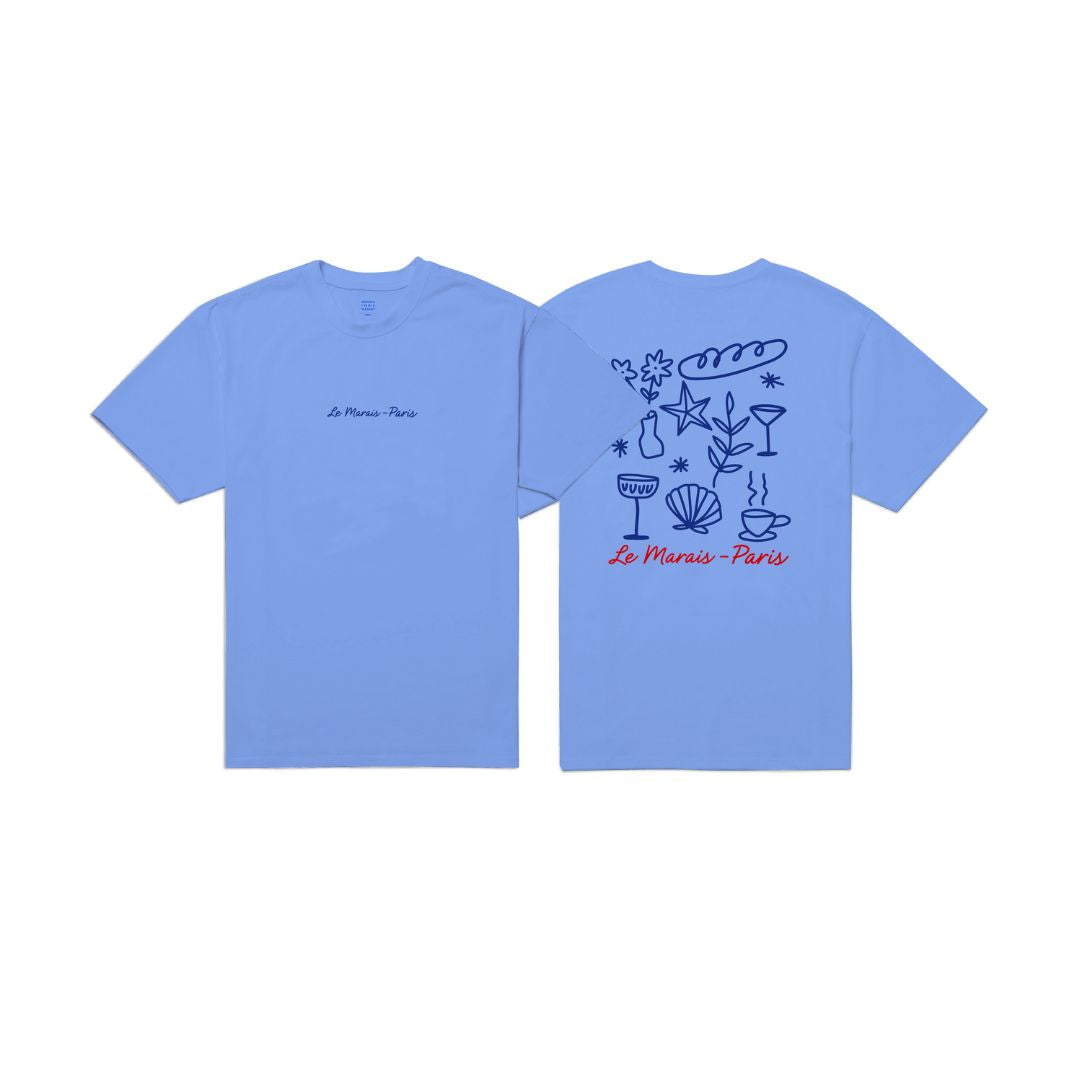 Le Marais Paris T-Shirt Blue