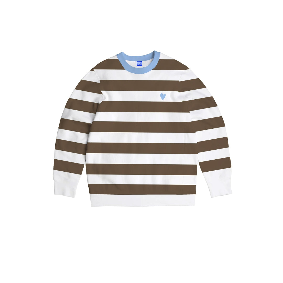 Marais Kids Crewneck Brown Lines