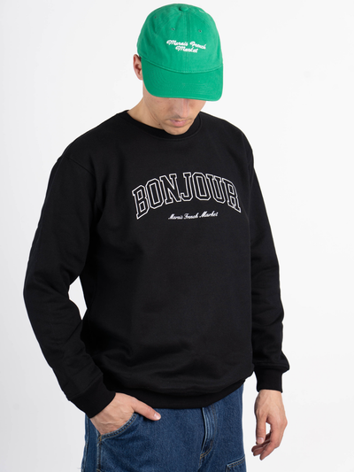 Marais French Market Crewneck  - Black