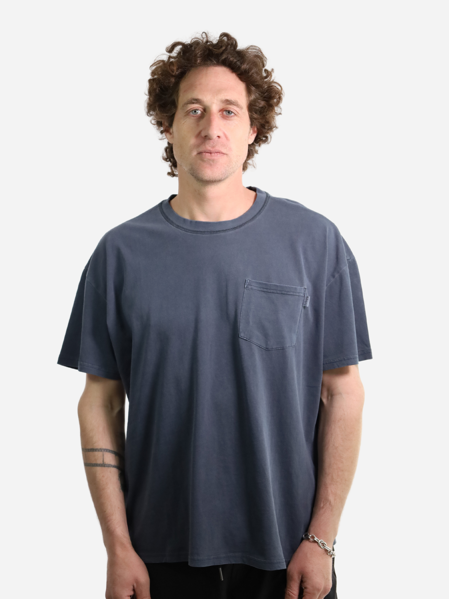 Men Tshirt Pocket Navy