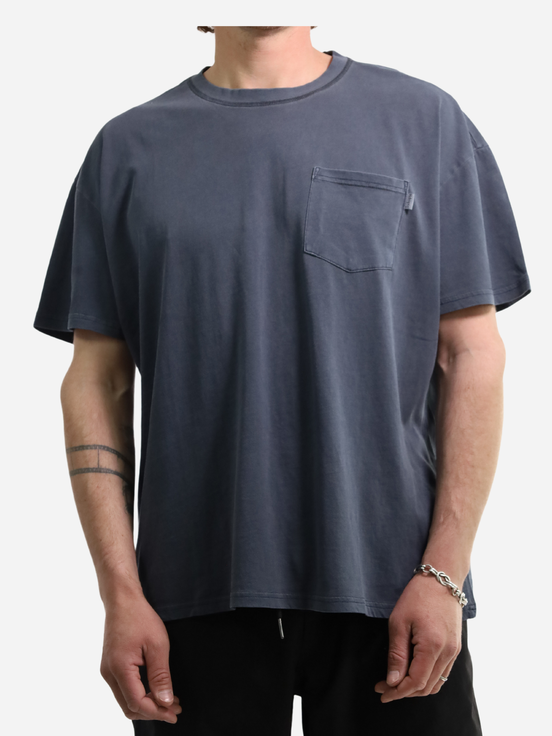 Men Tshirt Pocket Navy
