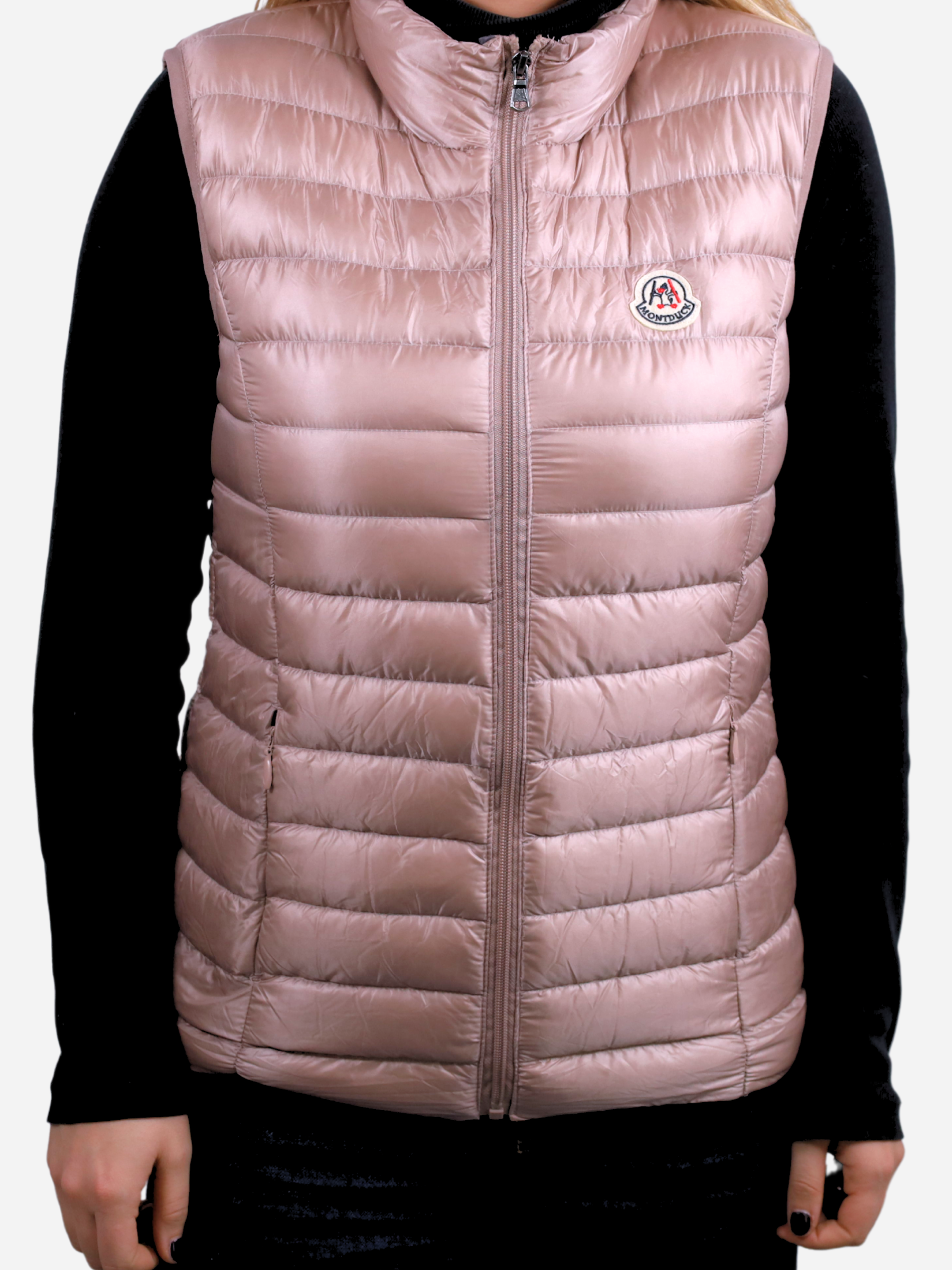 Women Vest Parka (No Hood) With Bag - Shadow