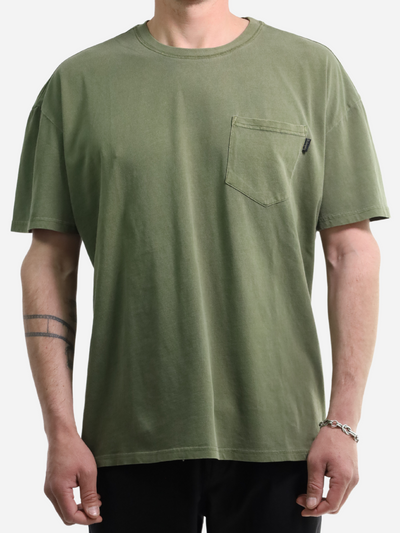 Men Tshirt Pocket Olive