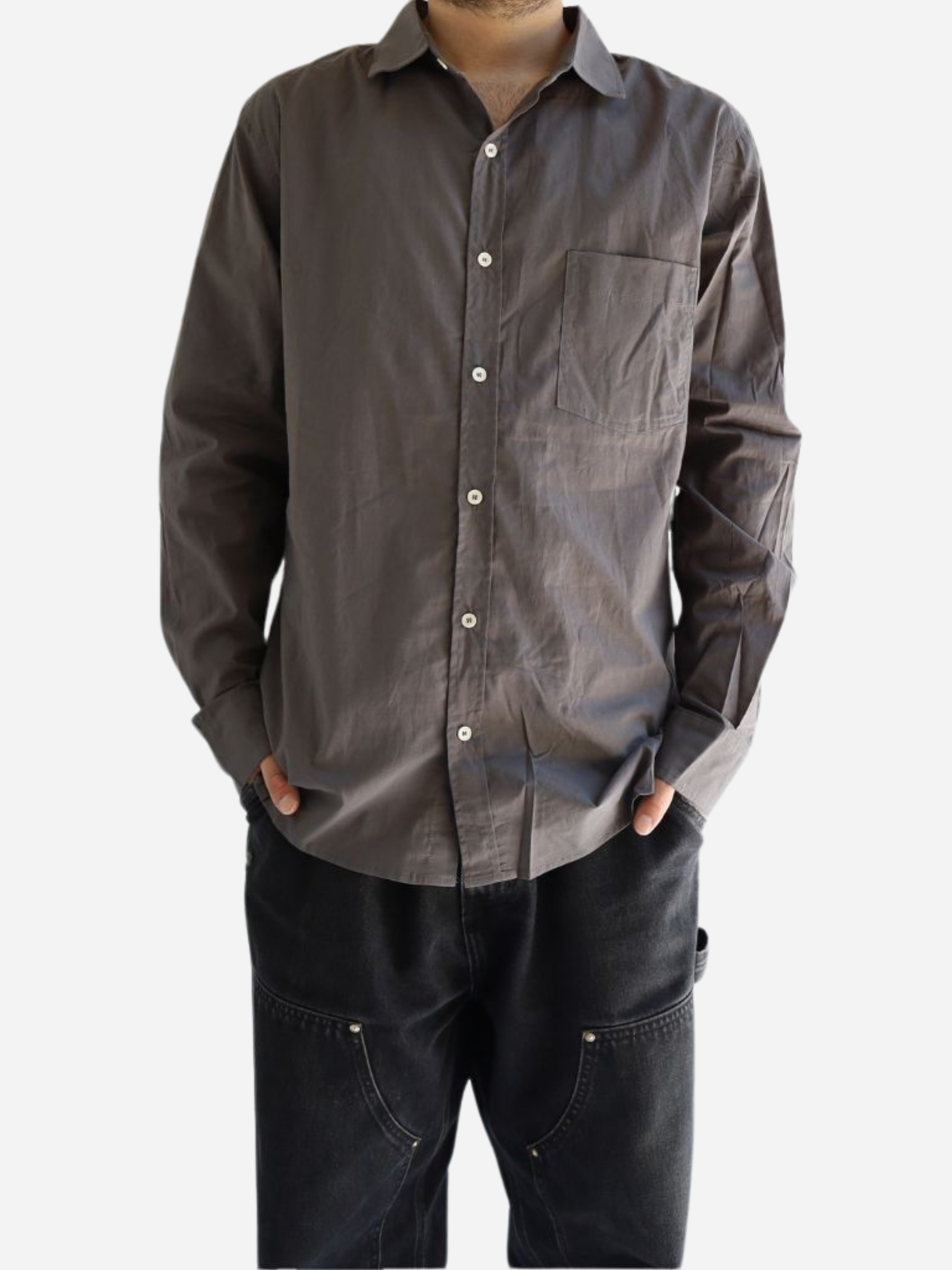 Camisa Cotton Liviana - Charcoal