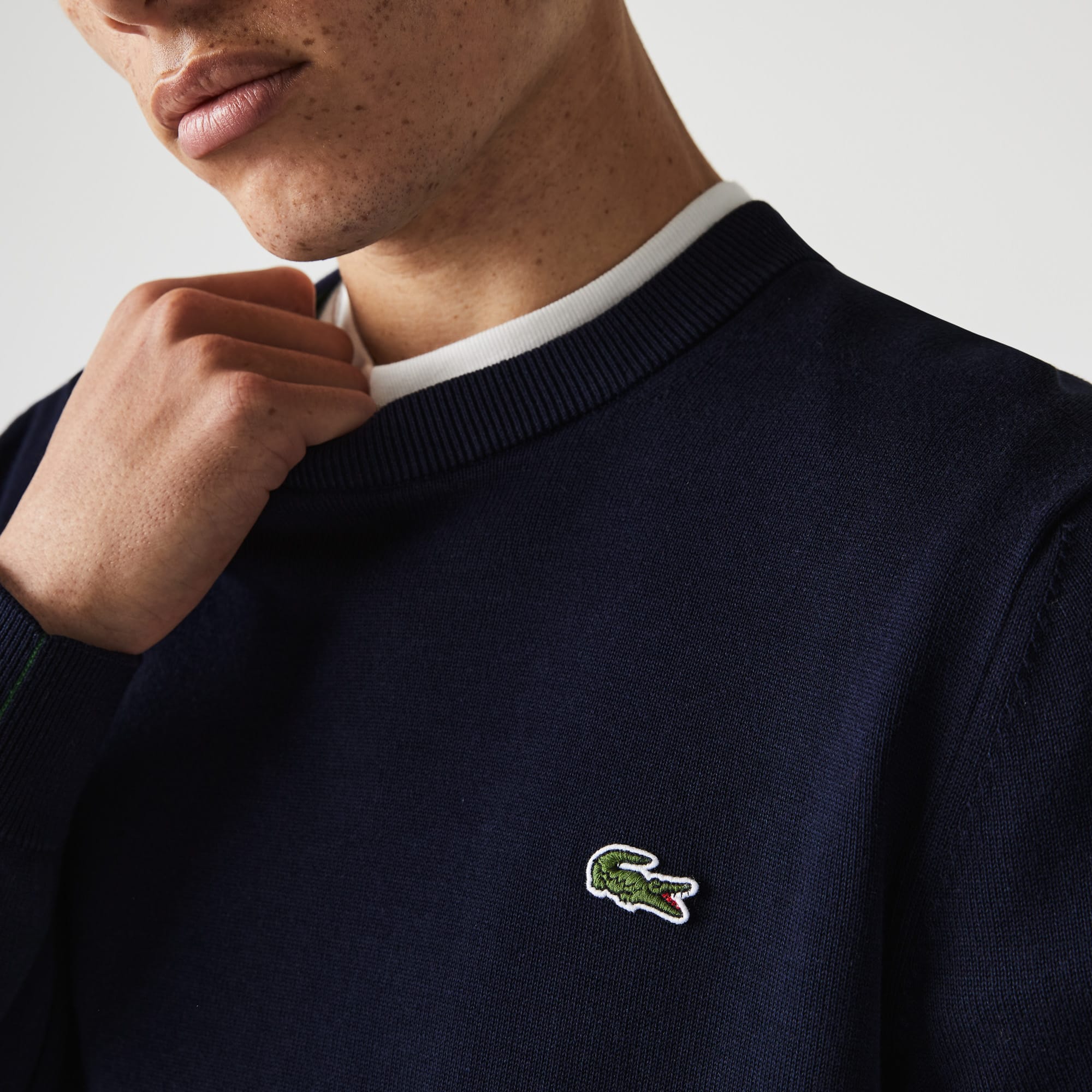 Lacoste Circle Sweater Navy