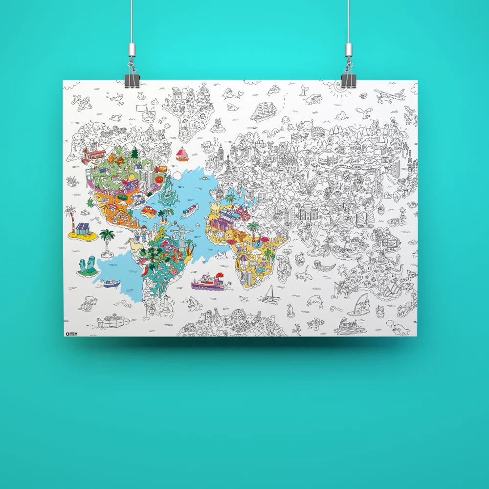 Atlas Coloring Poster