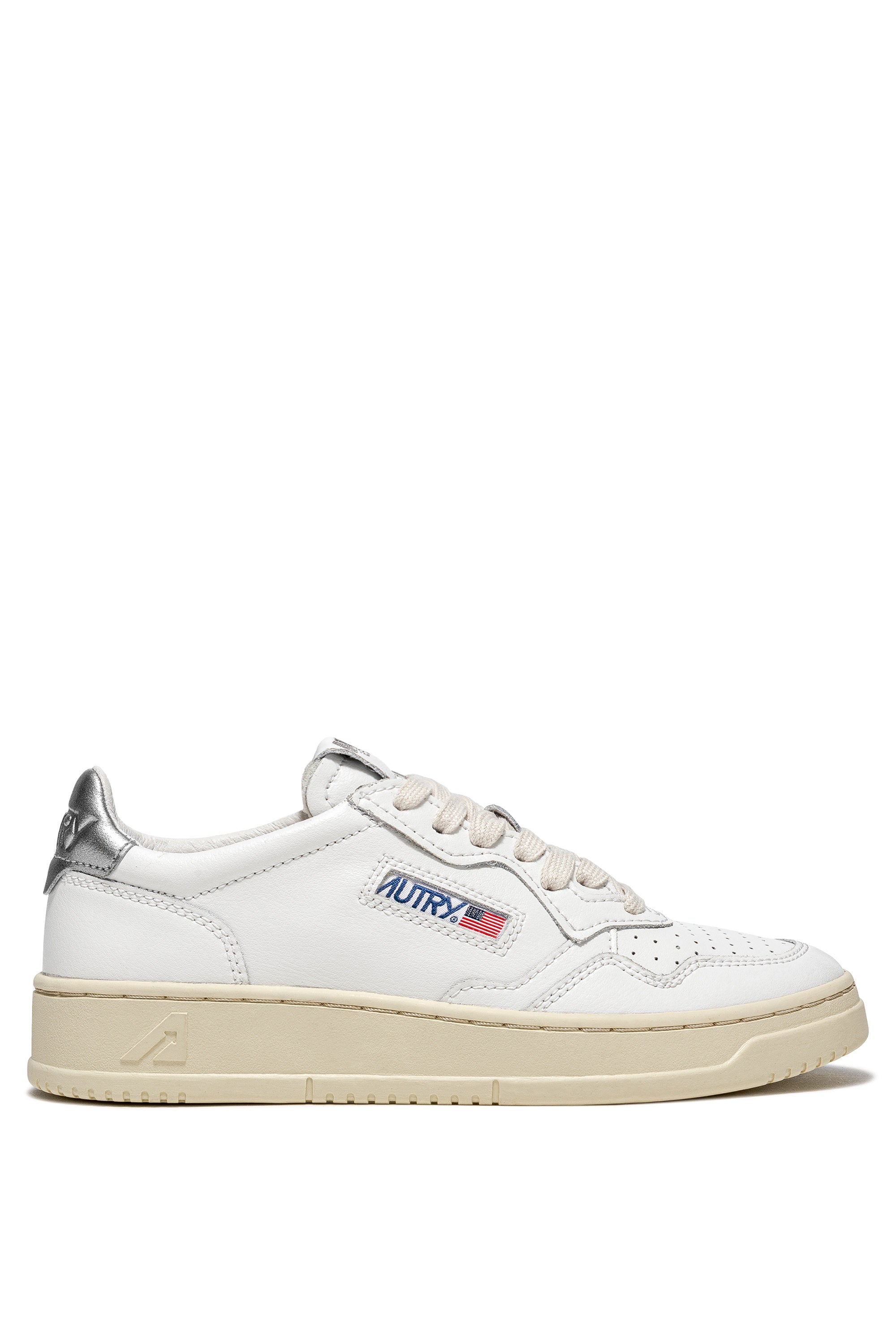Medalist Low Wom Leat/Leat - Wht/Silver 05