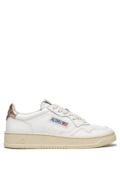Zapatilla Autry Medalist Low Wom Leat/Leat - Wht/Gold 06