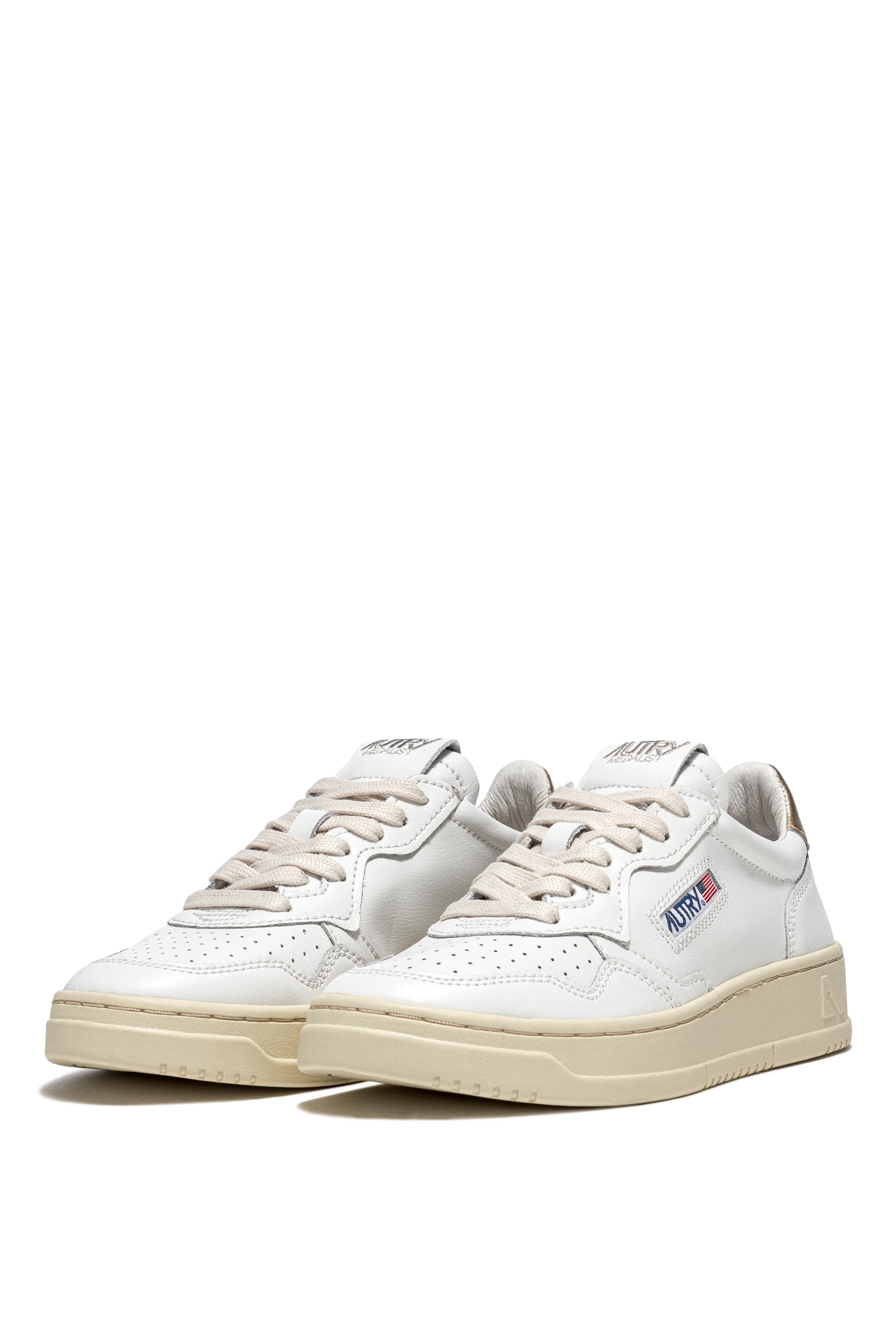 Medalist Low Wom Leat/Leat - Wht/Gold 06