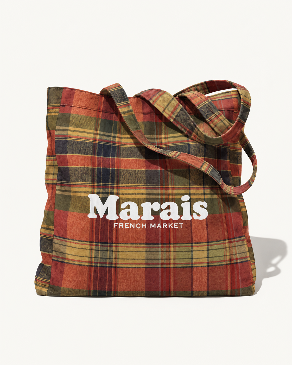 Tote Bag Marais Tartan Vintage