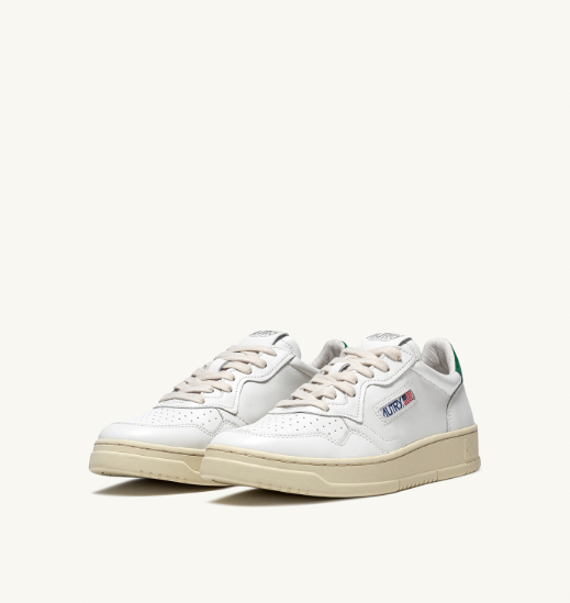 Medalist Low Wom Leat/Leat - Wht/Green 23