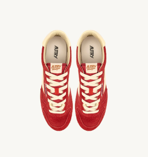 Zapatilla Autry Windspin Low Wom Suede/Leat - Red/Rut