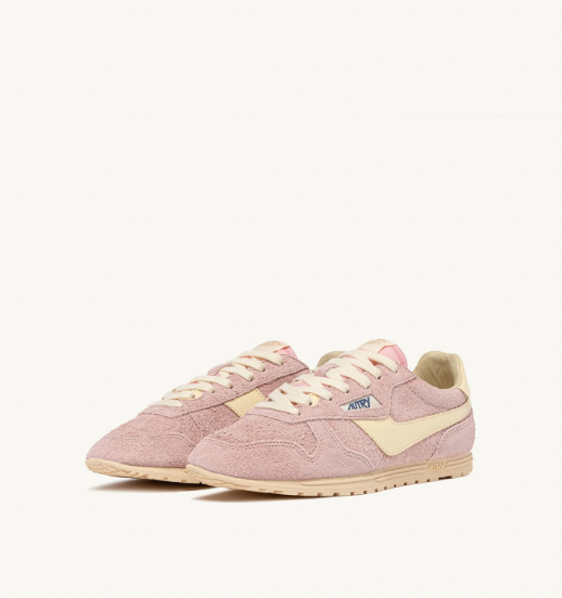 Windspin Low Wom Suede/Leat - Rose/Rut