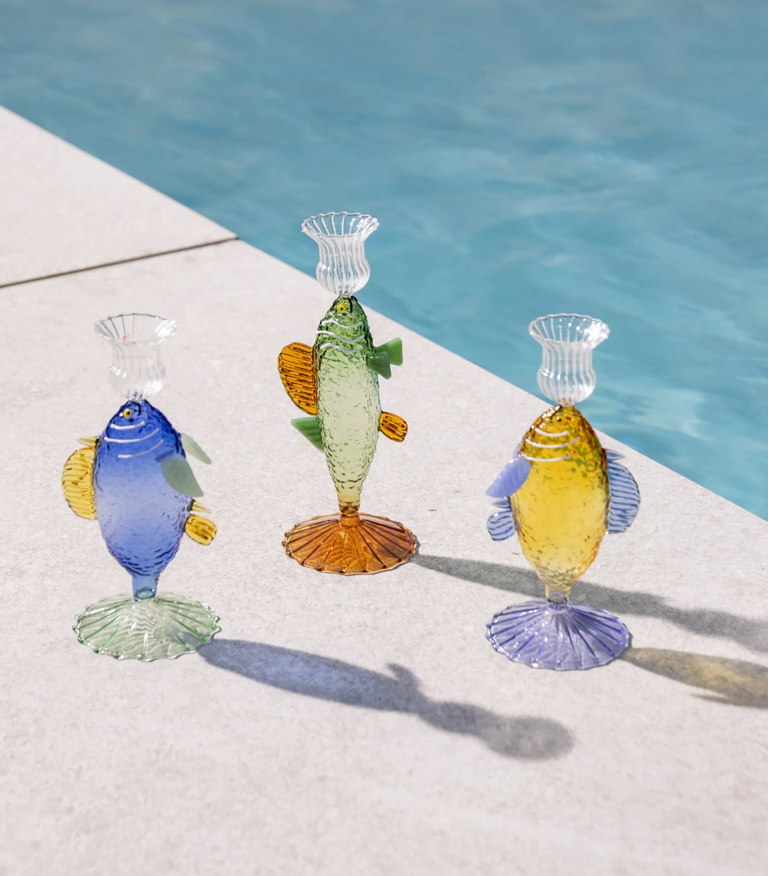 Portavelas Pez Verde