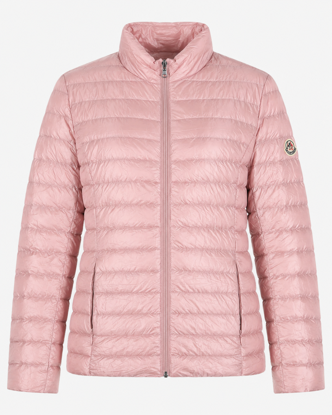 Women Parka Long Sleeve (No Hood) With Bag - Pink