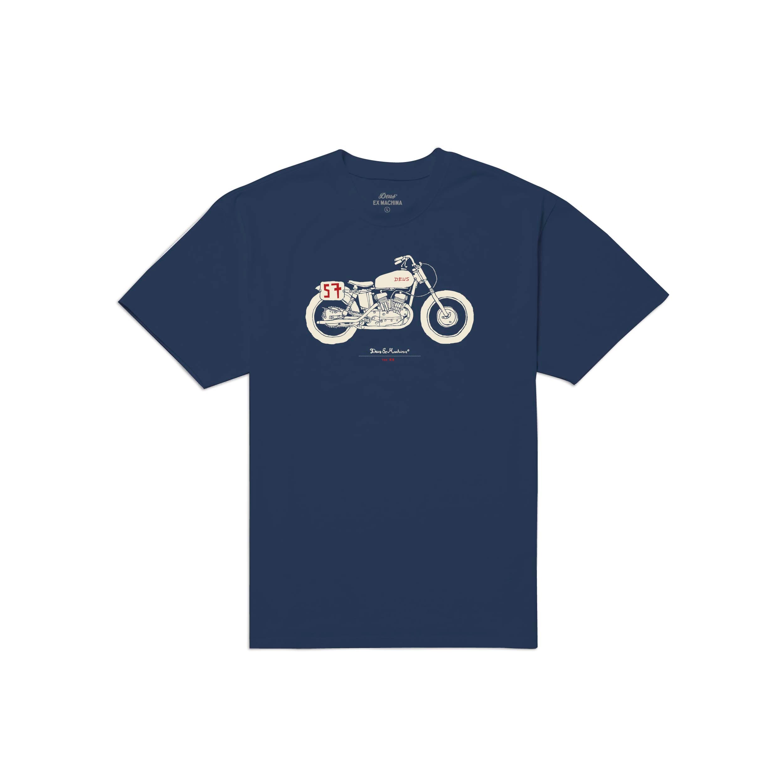 Deus winter navy motorcycle tshirt