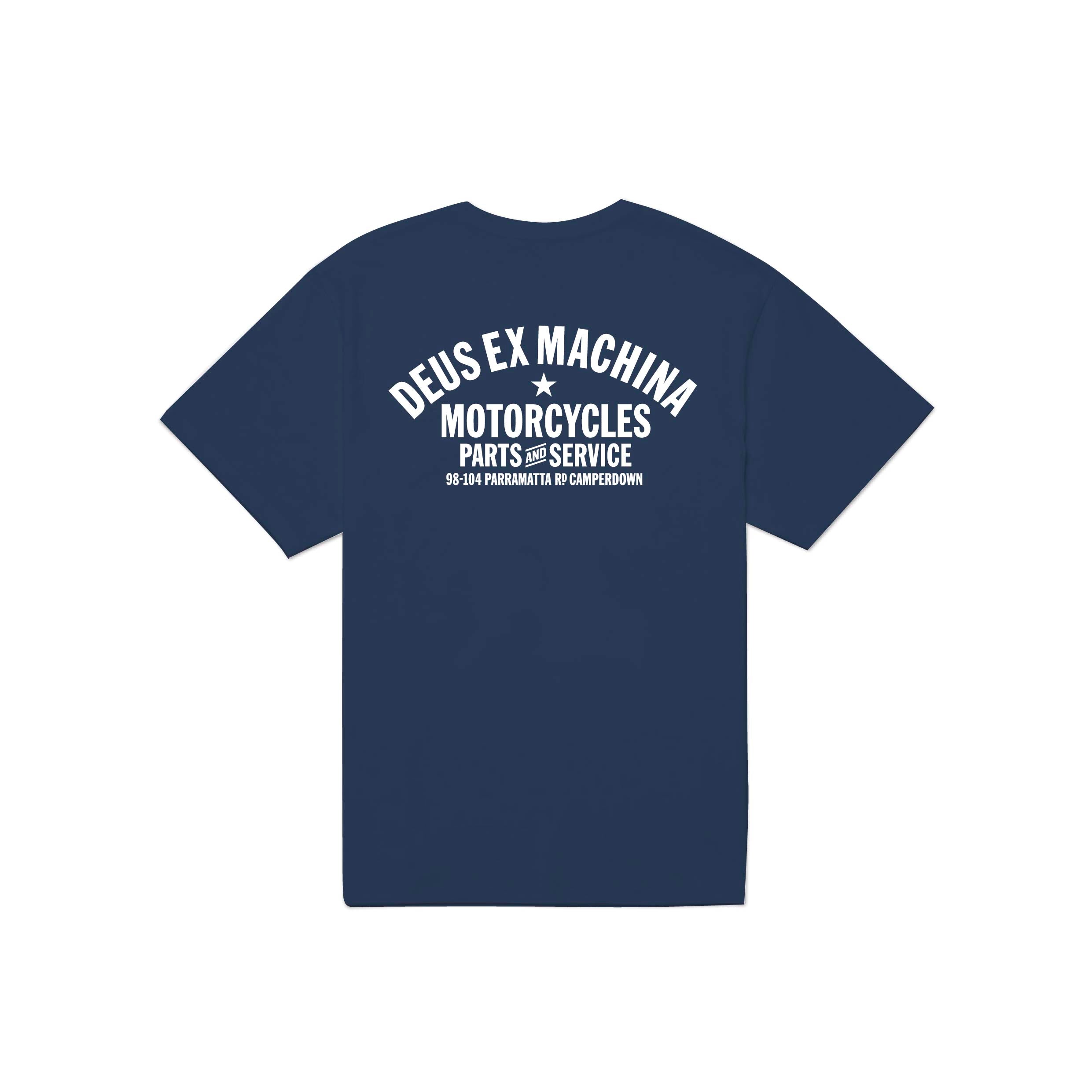 Deus winter navy motorcycle tshirt