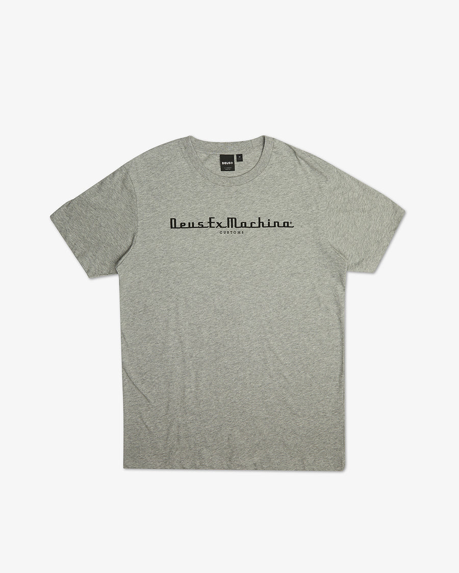 Delorean Tee Grey Marle