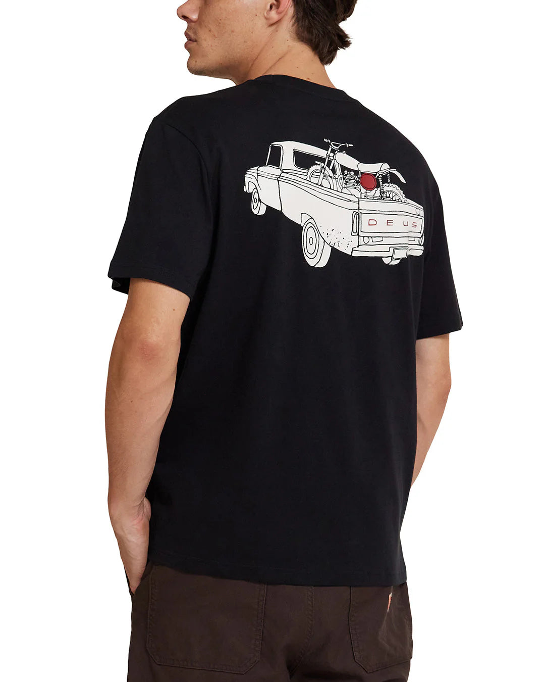 Polera Deus Ex Machina Carby Pickup Graphic Tee Negra