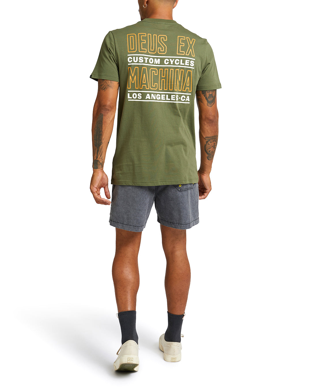 Polera Deus Ex Machina Beam Tee Graphic Verde Oliva