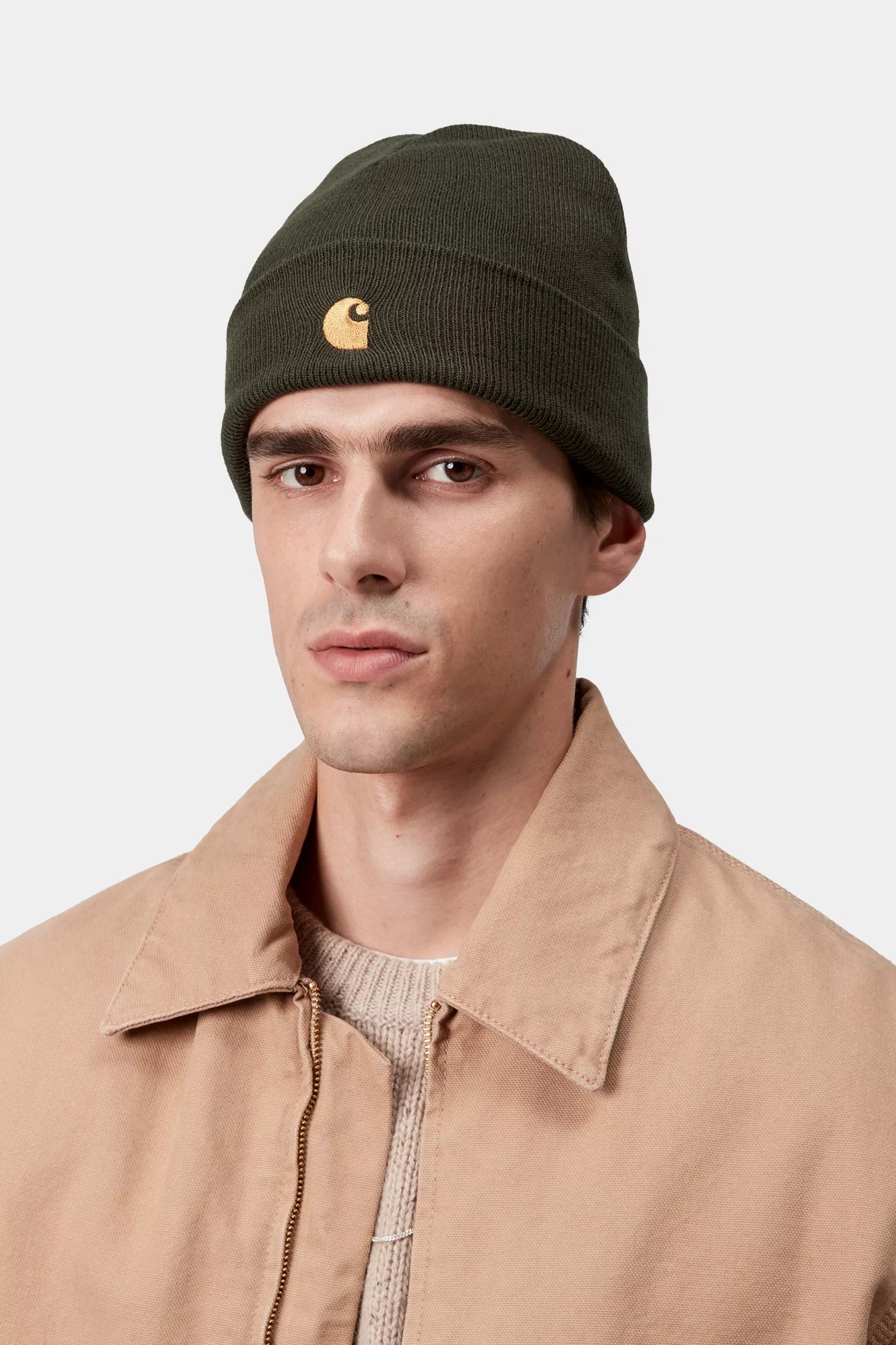 Chase Beanie Olive / Gold