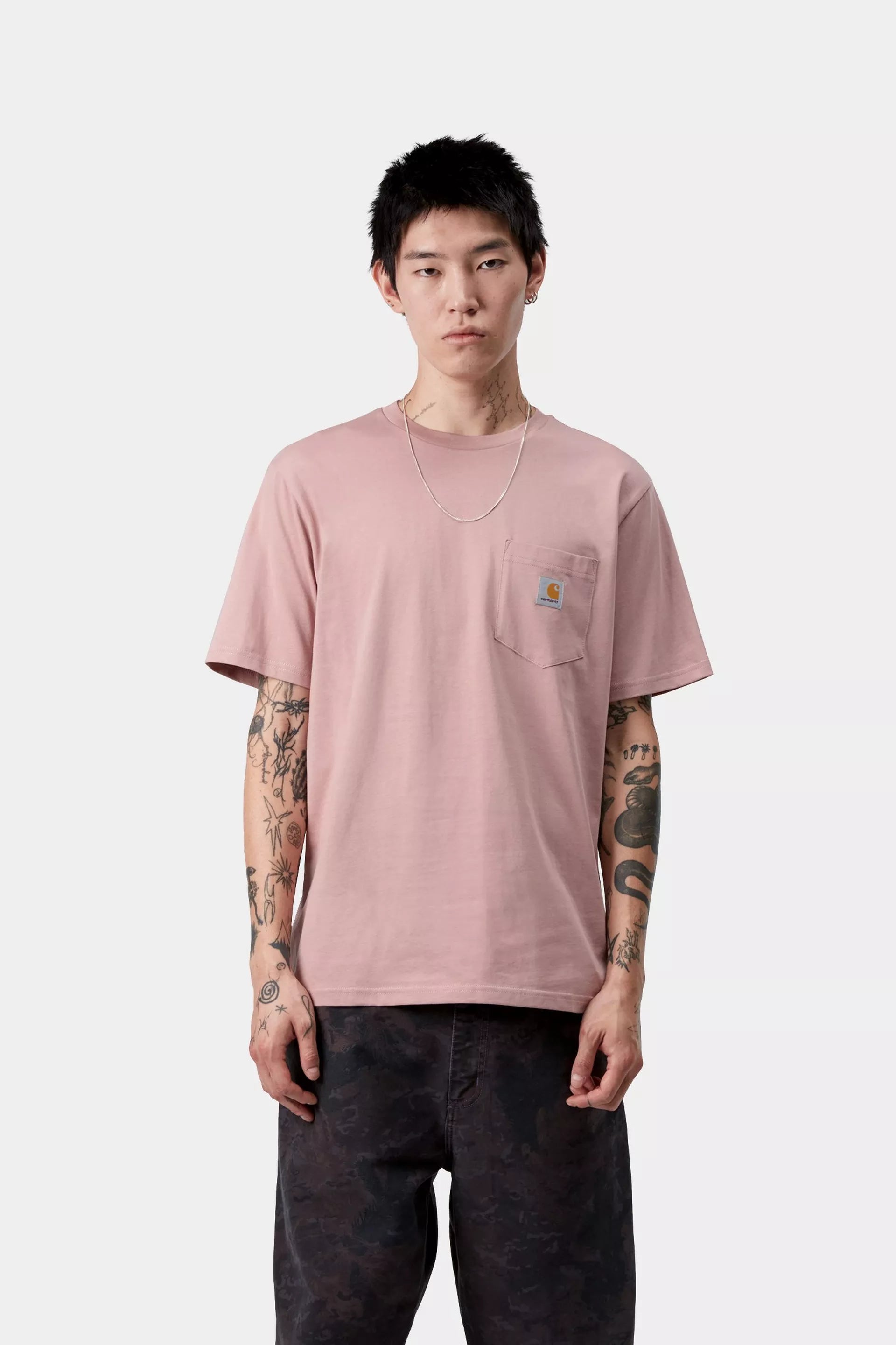 S/S Pocket T-Shirt Glassy Pink
