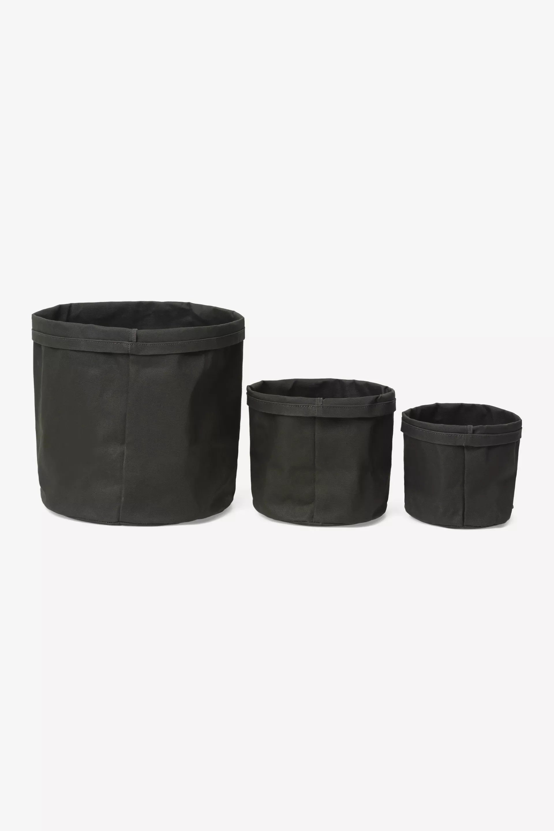 Canvas Planter Set Olive