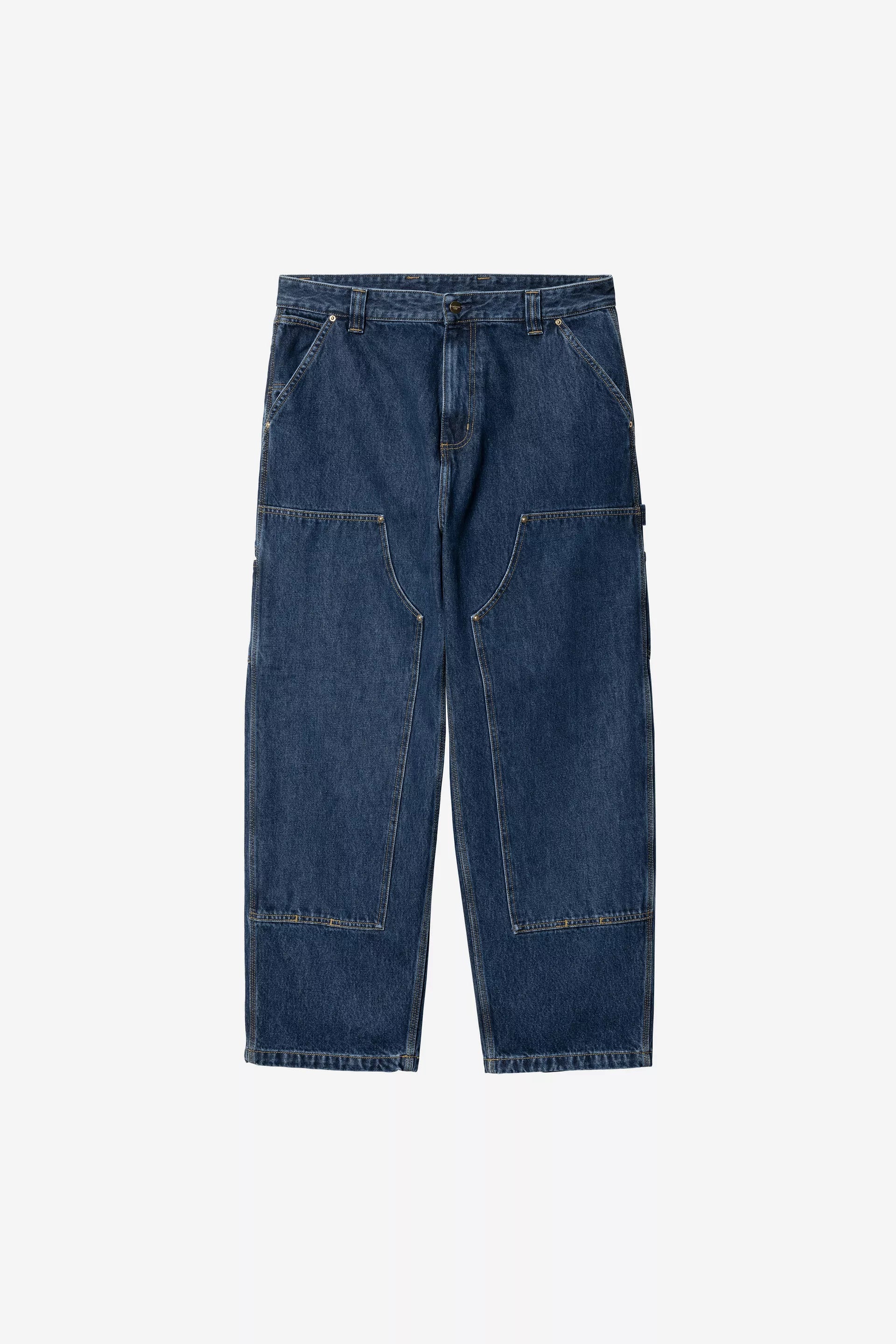 Nash Double Knee Pant Blue Stone washed