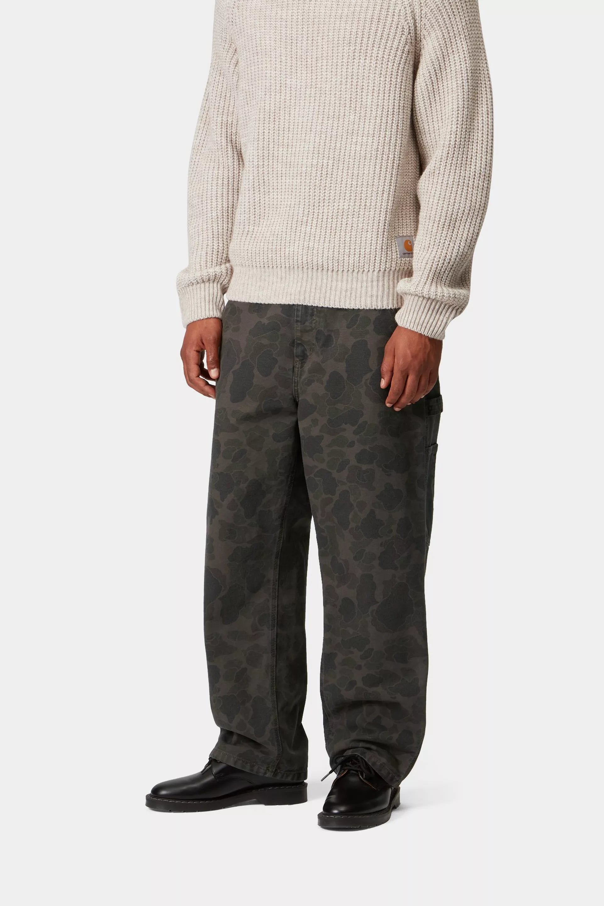 Duck Single Knee Pant Camo Duck, Green / Porphyry