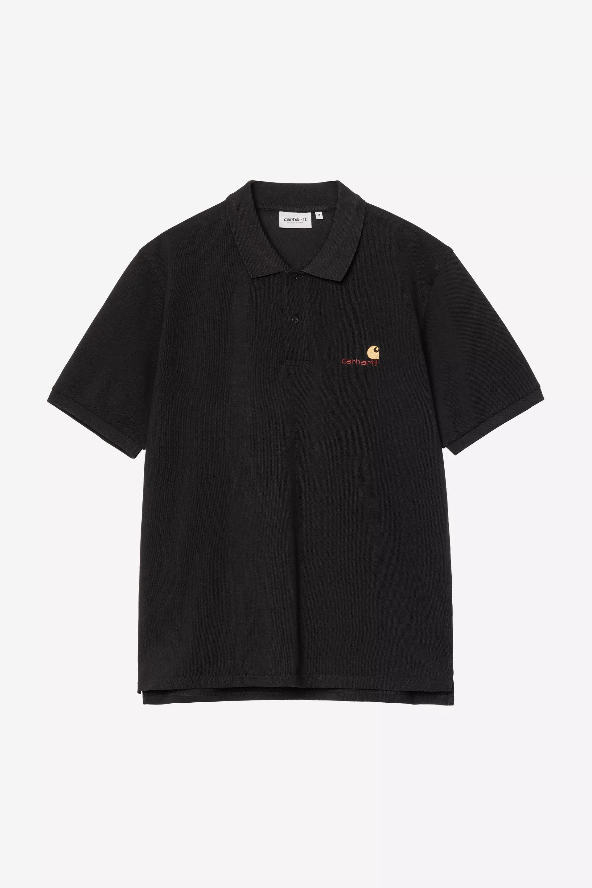 S/S American Script Polo Black