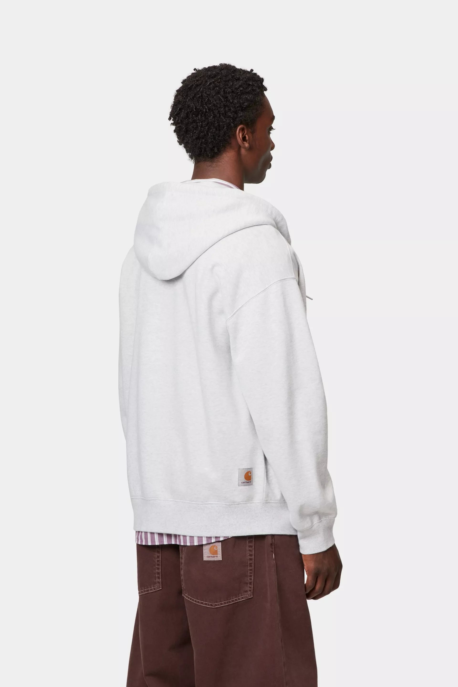 Hooded Mini Wip Sweat Jacket Ash Heather