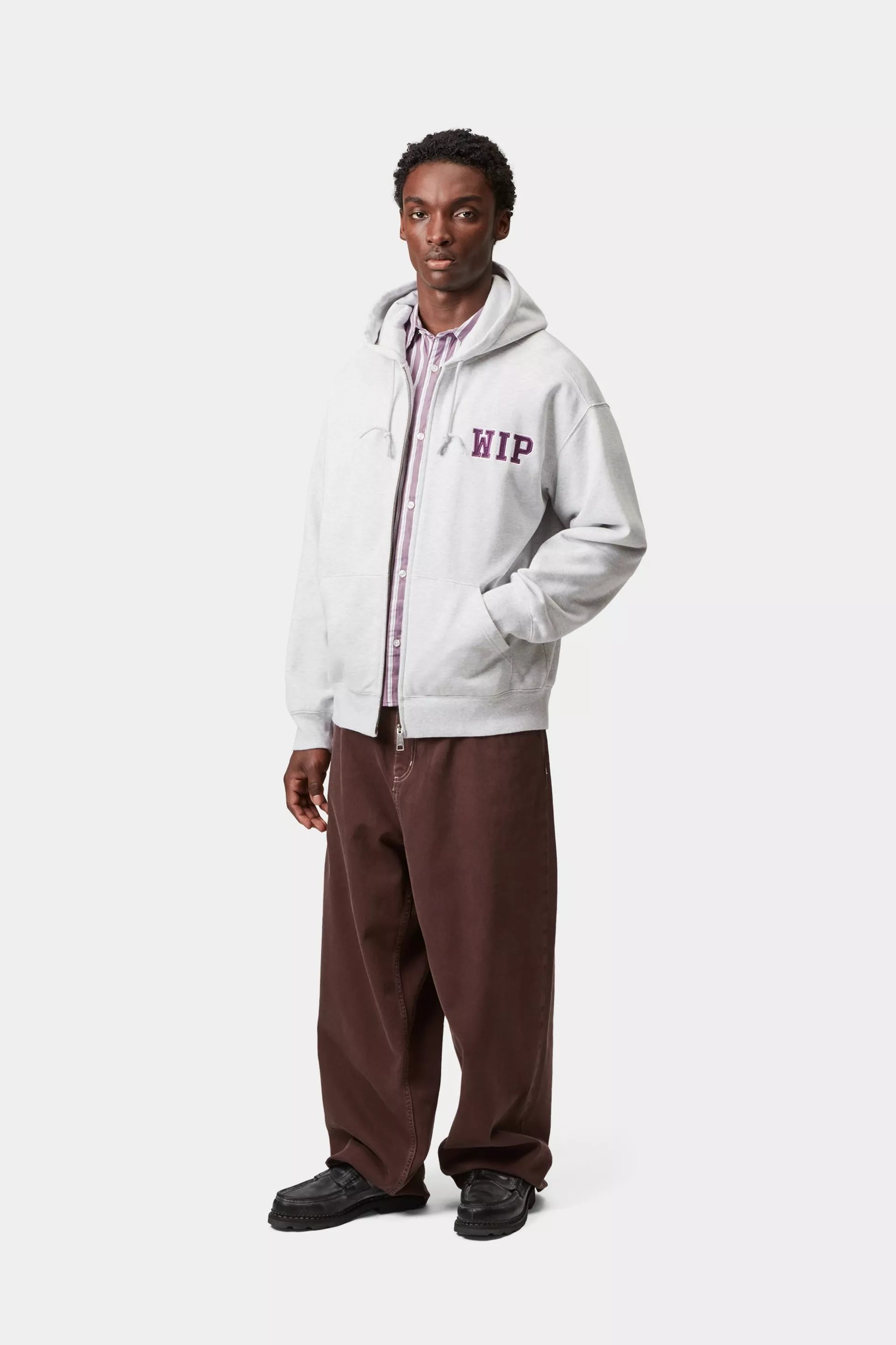Hooded Mini Wip Sweat Jacket Ash Heather