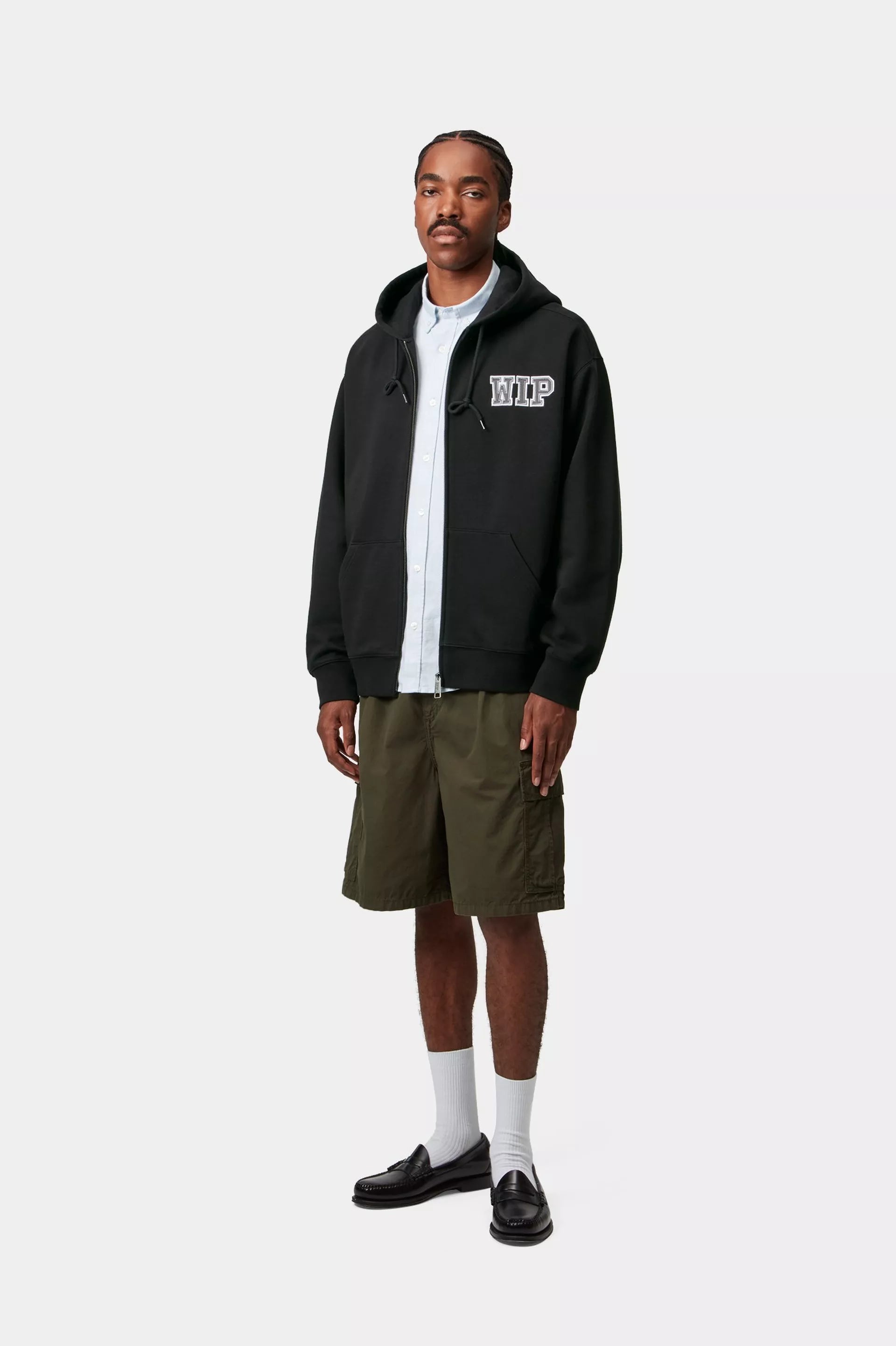 Hooded Mini Wip Sweat Jacket Black