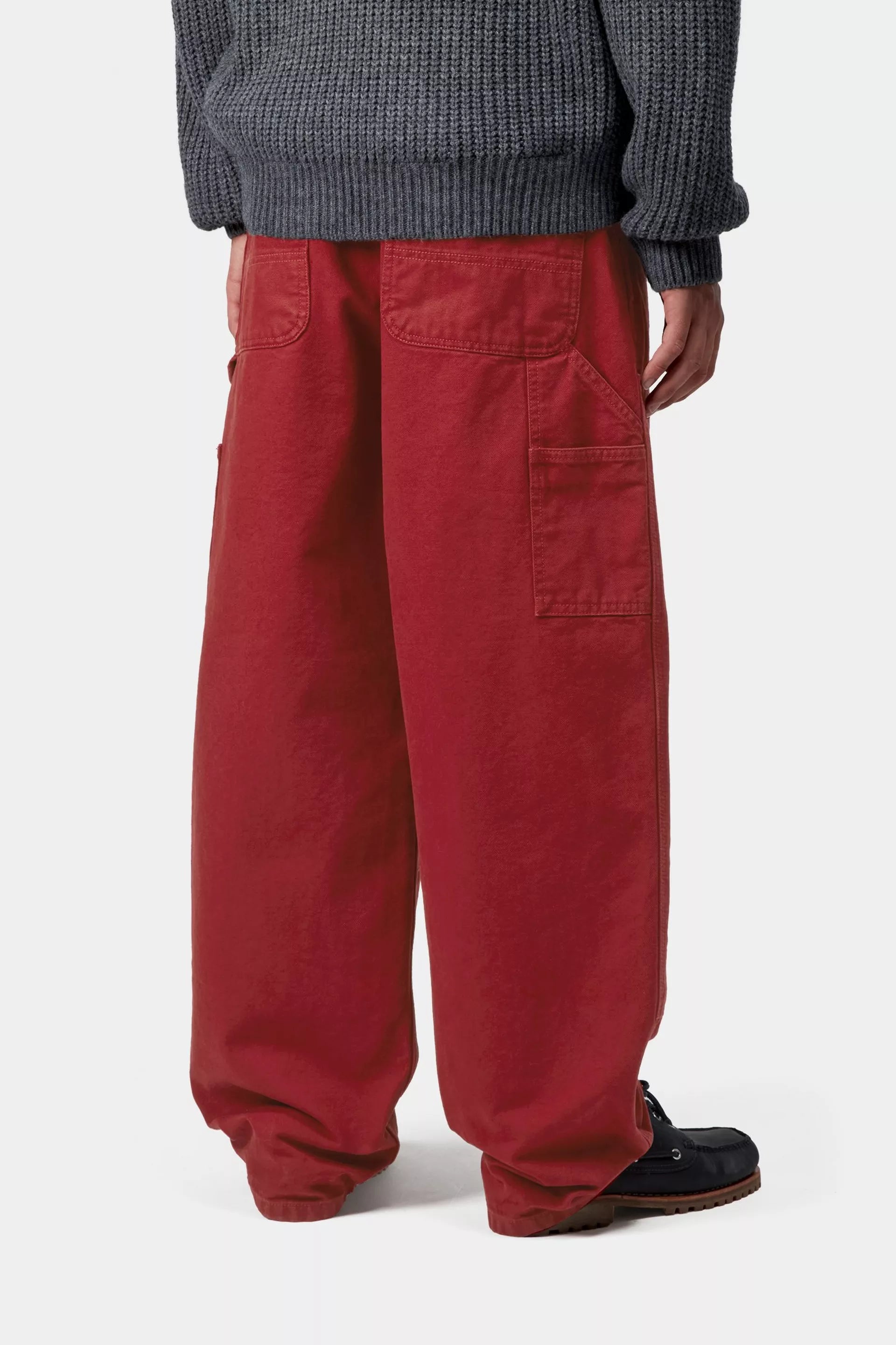 OG Double Knee Pant Scarlet , Stone washed