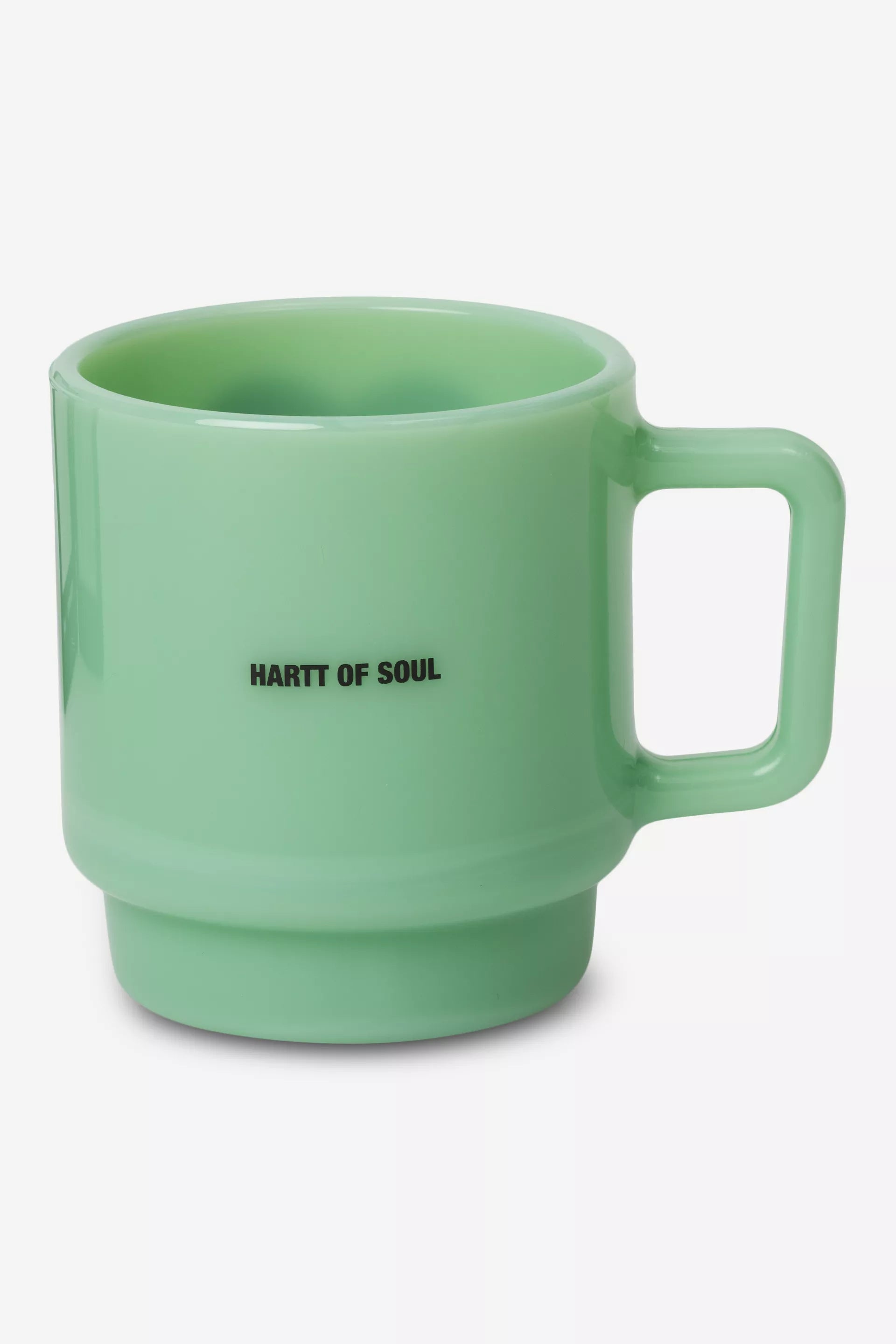 Heart Glass Mug Jade