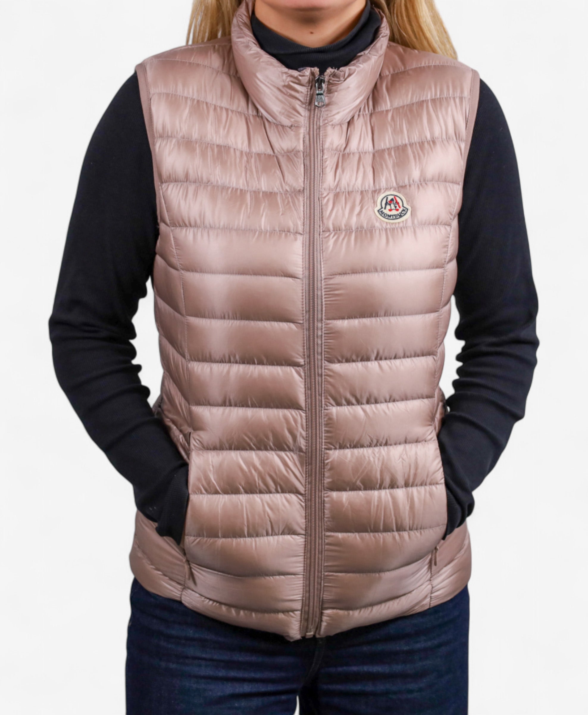 Women Vest Parka (No Hood) With Bag - Shadow