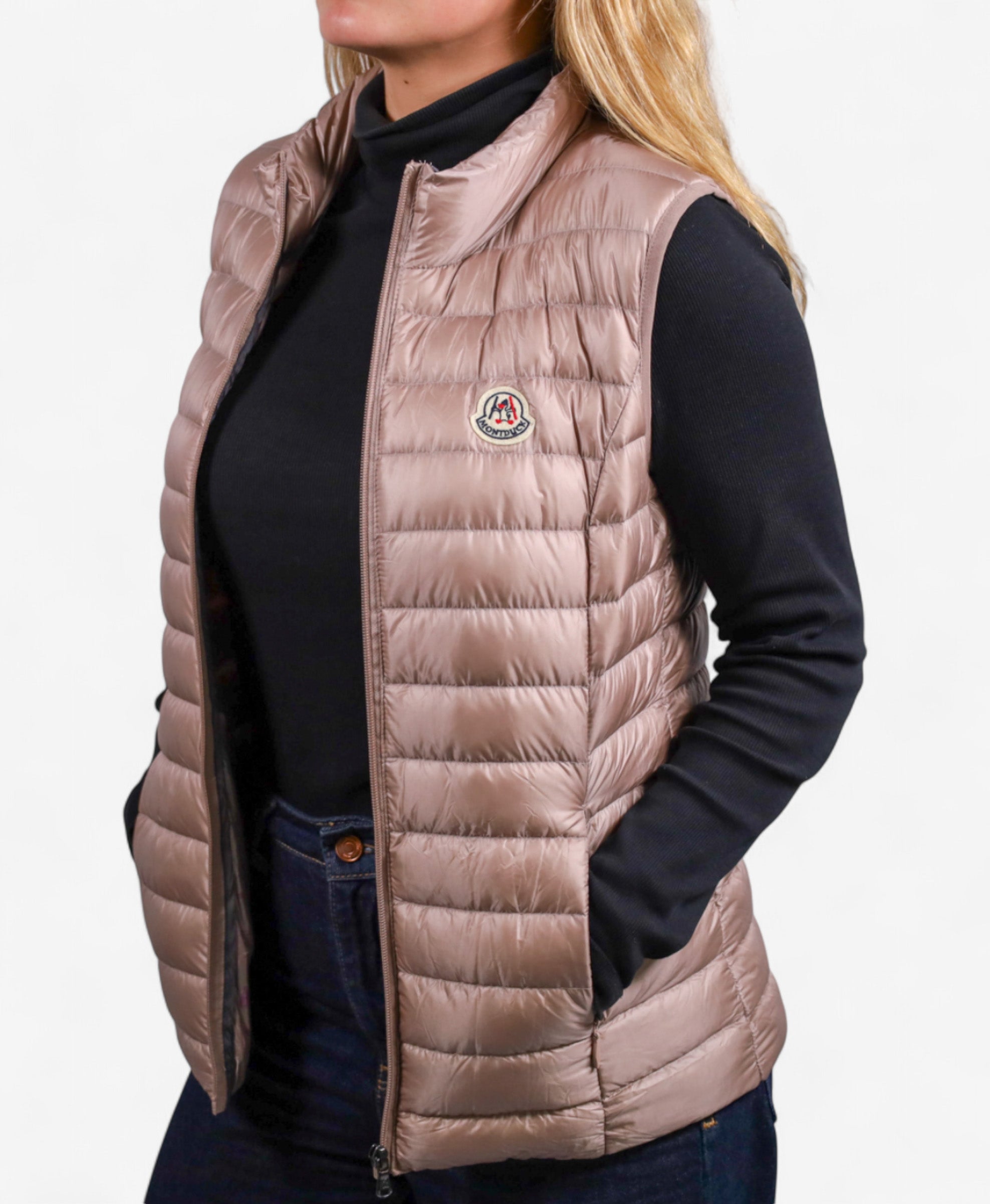 Women Vest Parka (No Hood) With Bag - Shadow